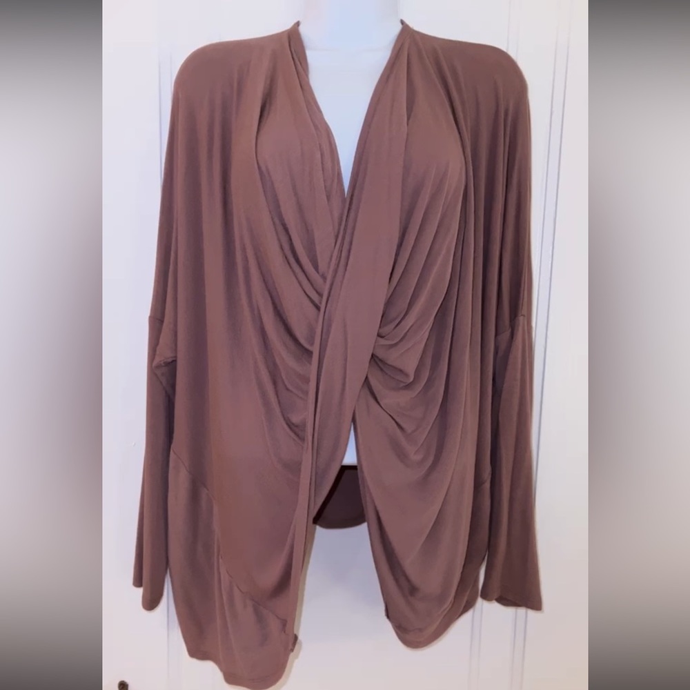 Grace & Lace mauve Grab and go multi-wear knit ONE SIZE